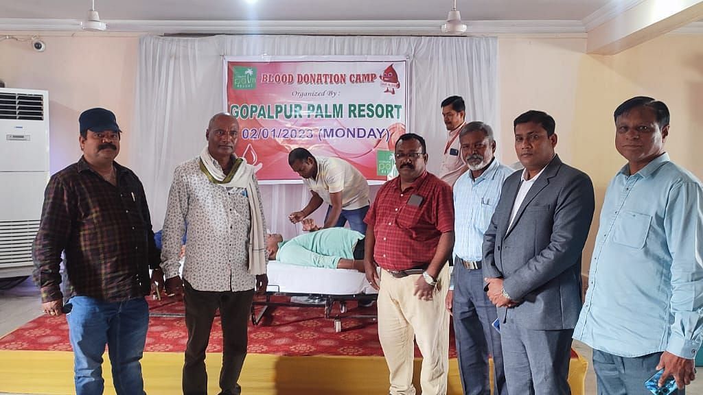 Blood donation camp organised at Swosti Resorts
