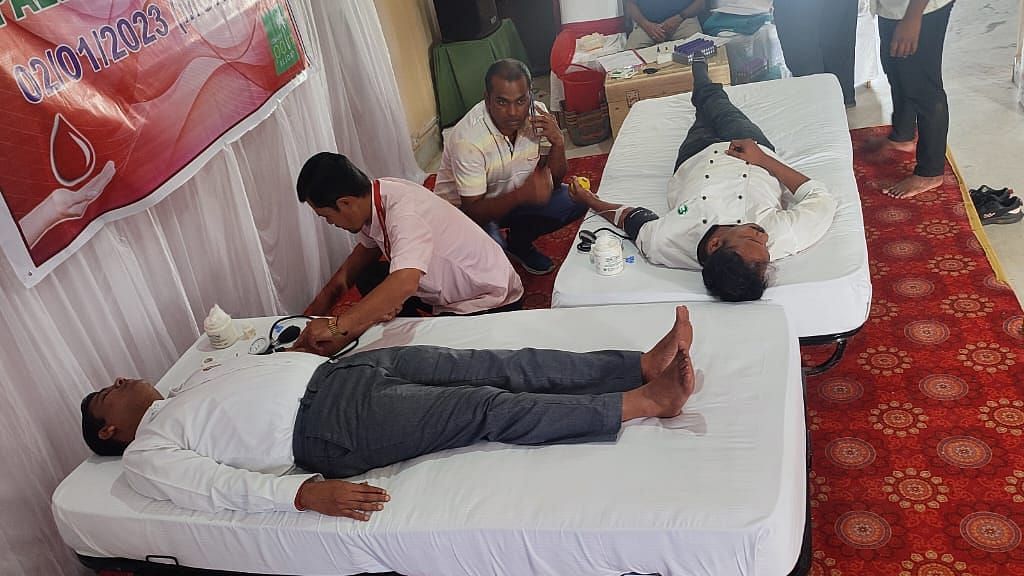 Blood donation camp organised at Swosti Resorts