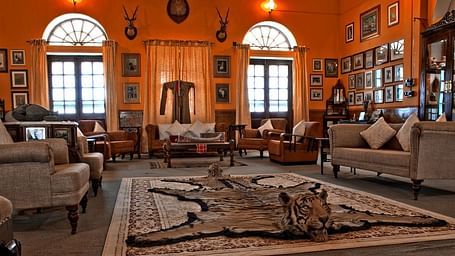 A waiting area image of Hotel Chanoud Garh with comfortable seating