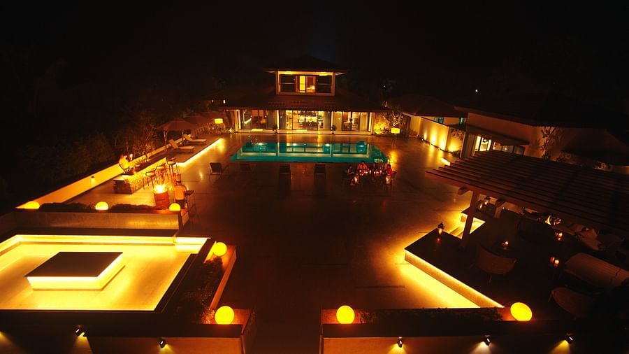 Patio at night Golak Kumta