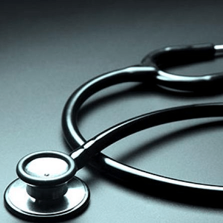 Stethoscope on table