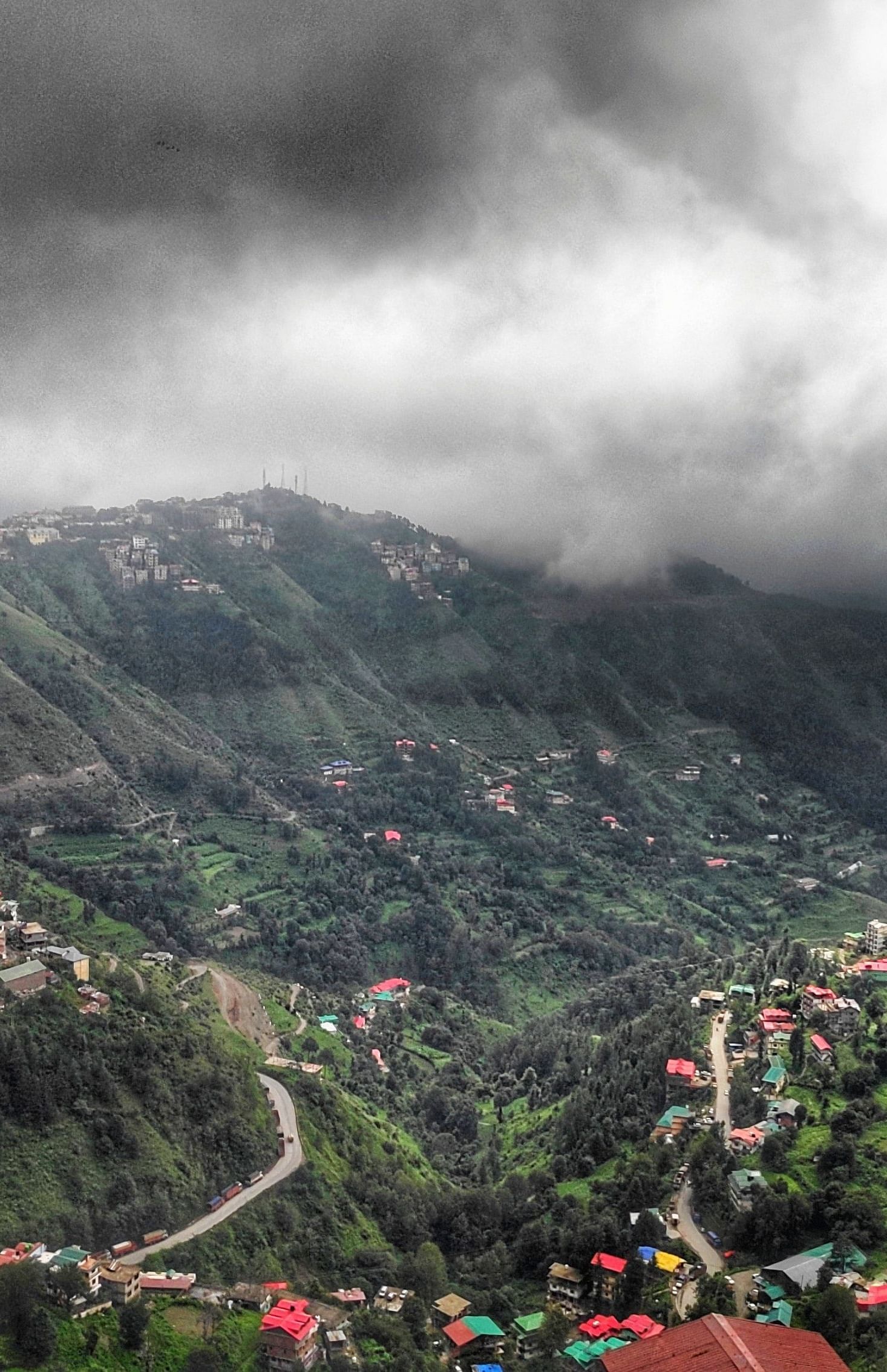 Shimla aerial view