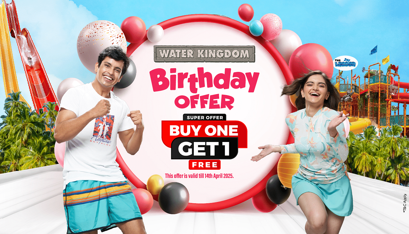 Creative of Birthday offer - Buy1 Get1 offer, featuring a boy and a girl posing