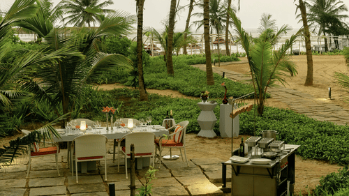 Daytime Outdoor Dining La Concha Restaurant in Goa 8
