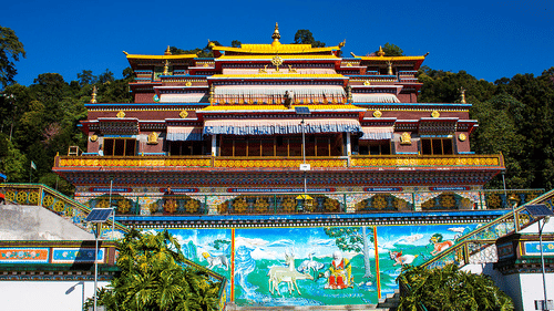 Rumtek Monastery - Inside Close View