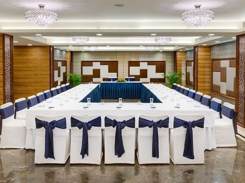 u-shape conference setup at Regency 2 - Kenilworth Hotel, Kolkata