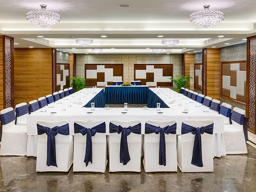 u-shape conference setup at Regency 2 - Kenilworth Hotel, Kolkata