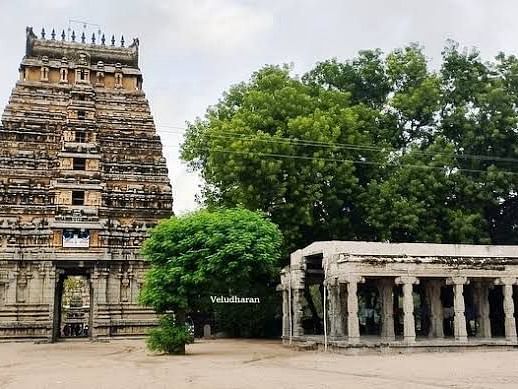 A centuries-old temple showcasing stunning Dravidian architecture