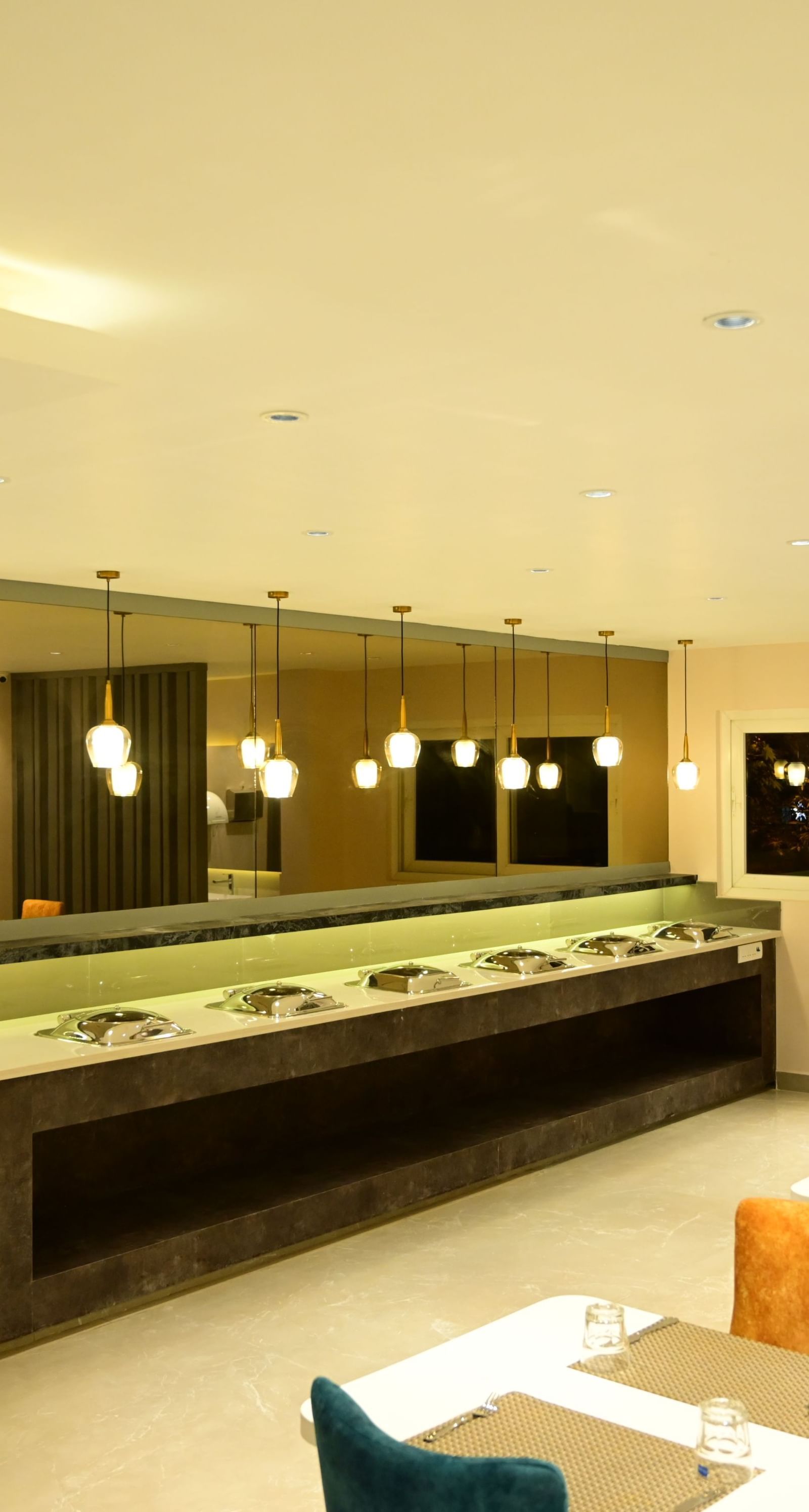 Counter at the Dining hall at Sterling Keys by TGI in Bnagalore