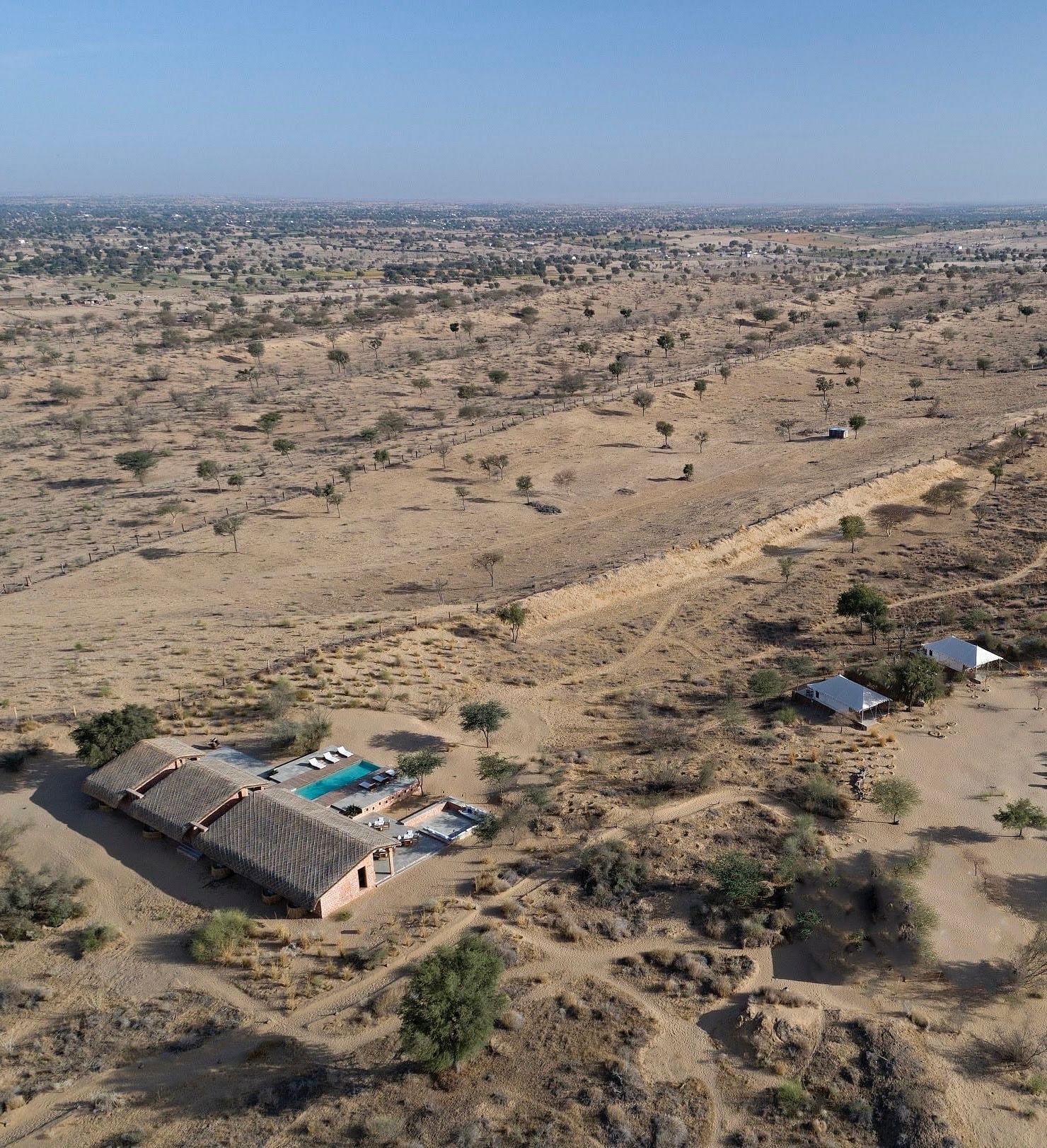 Aerial view of Manvar Resort and Desert Camp