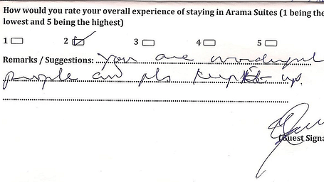 Hotel Arama Suites Bangalore Feedback 6 Hotel Arama Suites Bangalore