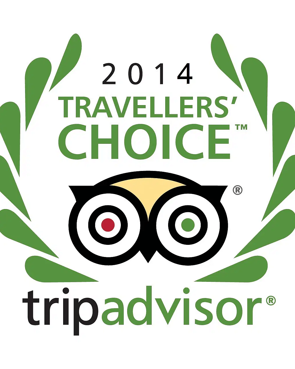 A creative by TripAdvisor for 2014 Travellers Choice awards.