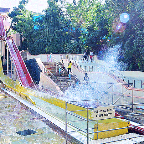 Water Kingdom - view of the RUSHING GUSHIN HUMUNGA KOWABUNGA at our water park