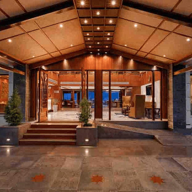 Entrance patio at The Orchid Hotel Manali