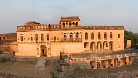 An aerial view of Sri Garh Fort