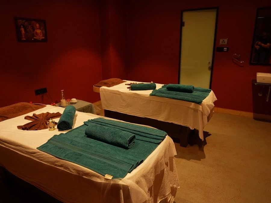 Adamo the Village Spa - Two spa tables set for the therapy session