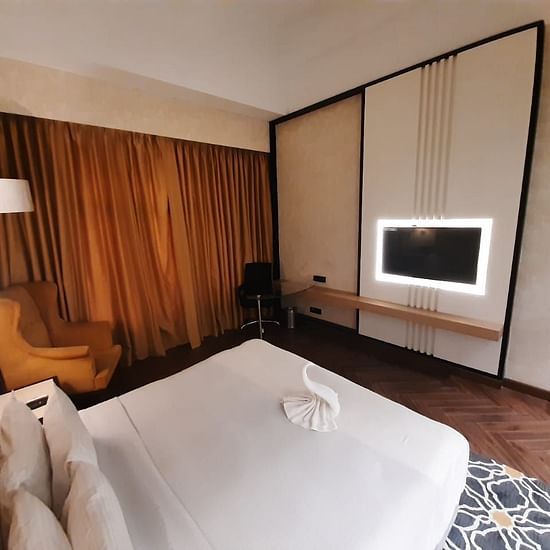 interior of one of the rooms at Hotel Polo Towers Agartala