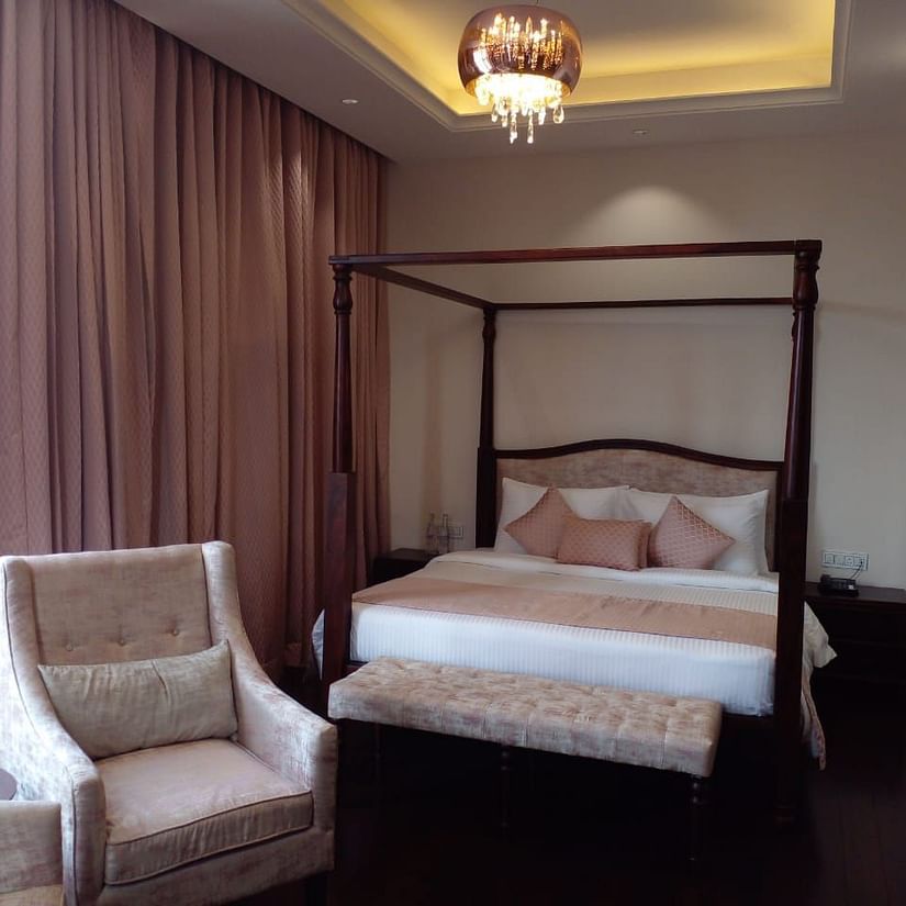 The Bedroom of Orchid Suite at our Luxury  hotel in Shimla - The Orchid Hotel Shimla