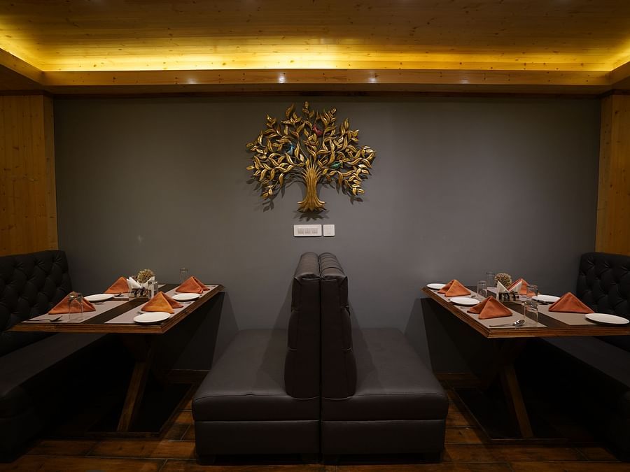 Sofa seating in restaurant