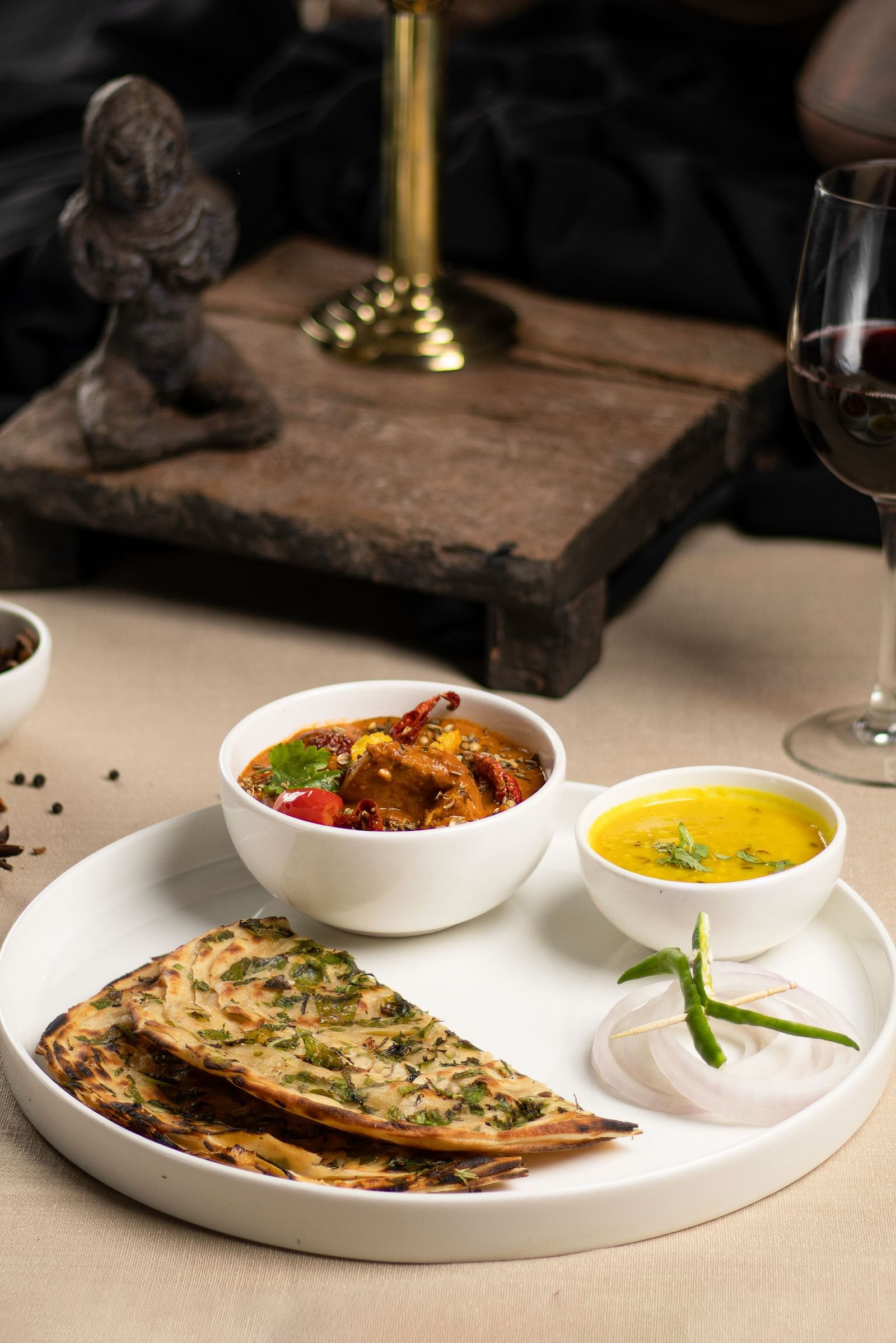 Patial kadhai gosht