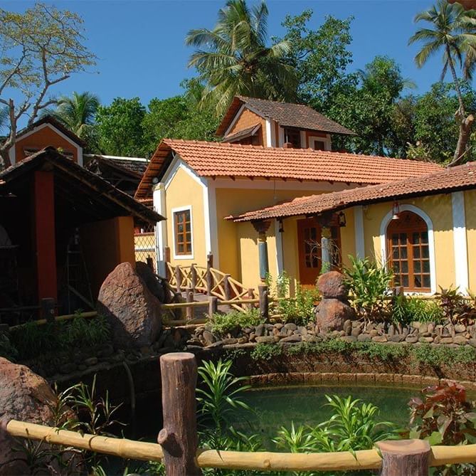 overview of Chitra Museum in Goa surrounded by greenery
