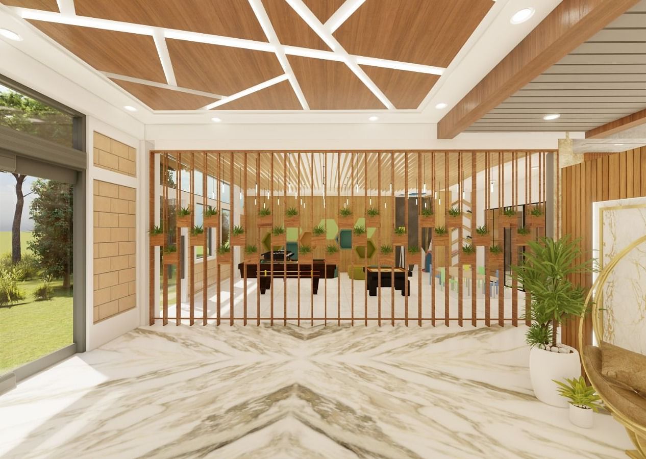 Lobby at Trishvam Symphony, Krishnagiri