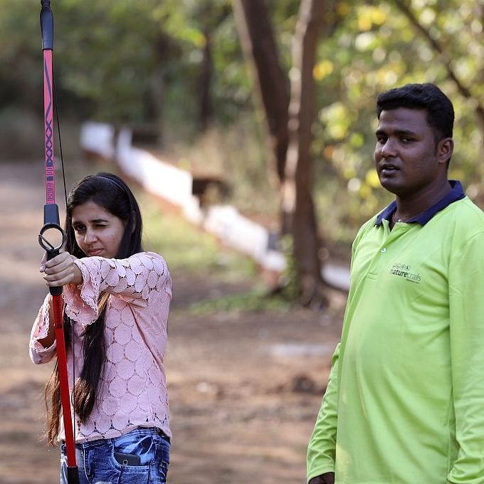 Archery - Sajan -Archery activity at Nature Trails Sajan, perfect for testing accuracy and focus.