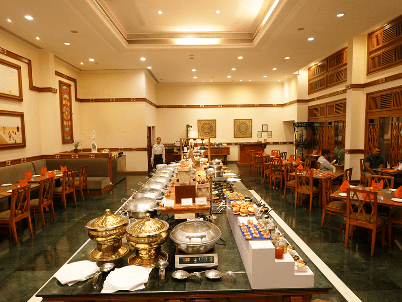 Buffet Set-up at Jacaranda Restaurant