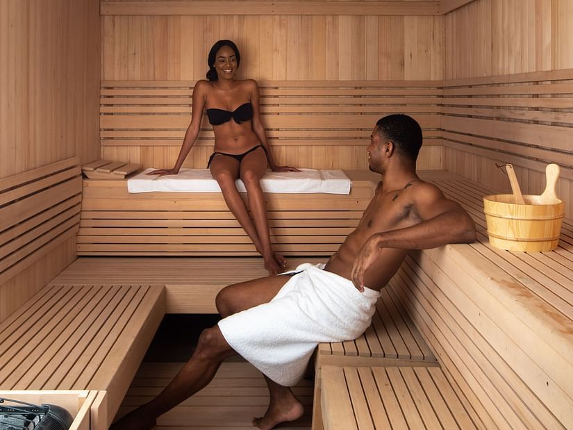 An image of a couple enjoying a great time in our spa - S Hotel Montego Bay, Jamaica