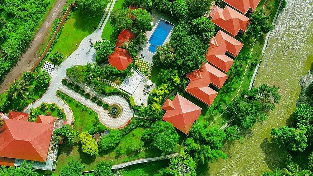 An aerial view of Regenta Jungle Resort Kabini