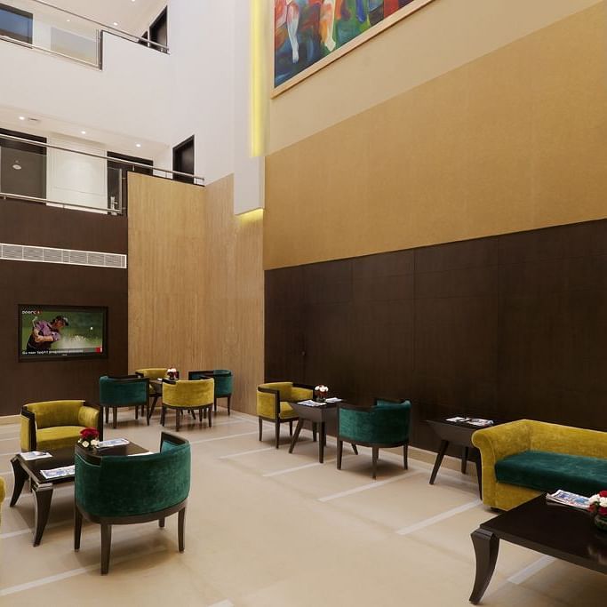 lavish seating at Tea Lounge of Inde Hotel Vistawoods