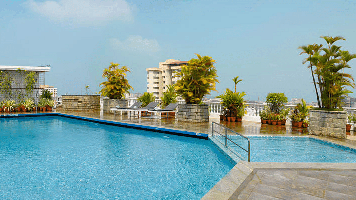 rooftop swimming pool in Kochi - Abad Plaza, MG Road, Shenoy Kochi