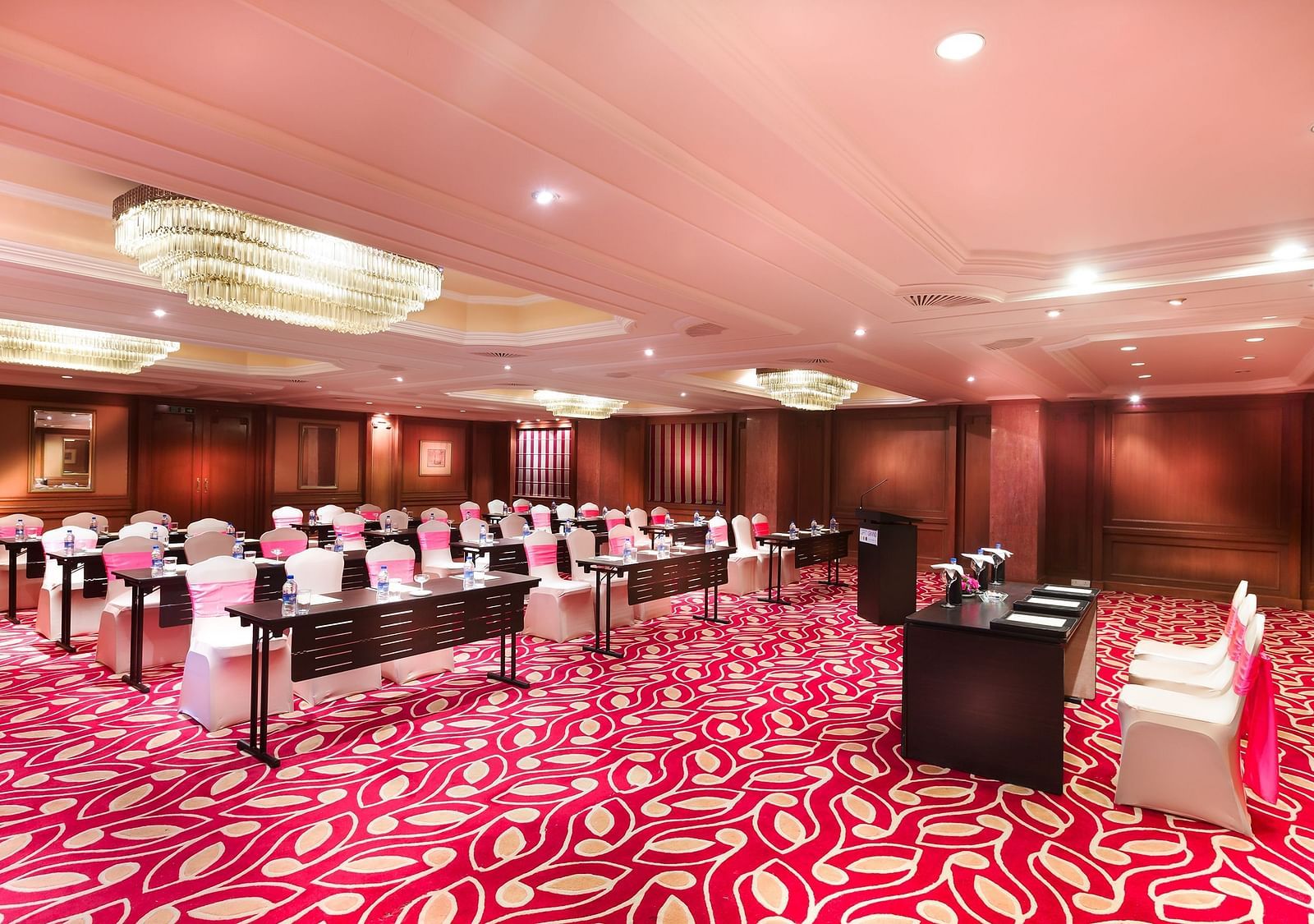 Gulmohar Convention Centre  with seating at Grand Chennai By GRT Hotels.
