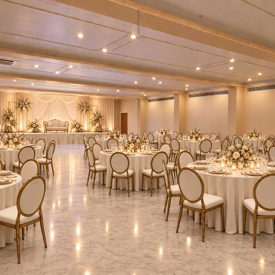 Elegant ivory wedding reception-Corporate Meet at Umaid Palace-Dausa