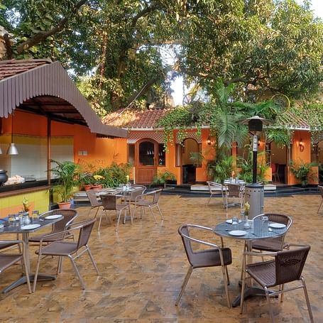 outdoor seating space of the restaurant - Mayfair, Rourkela