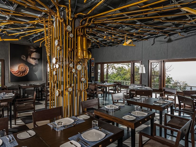 interior of the restaurant at cintacor island resort
