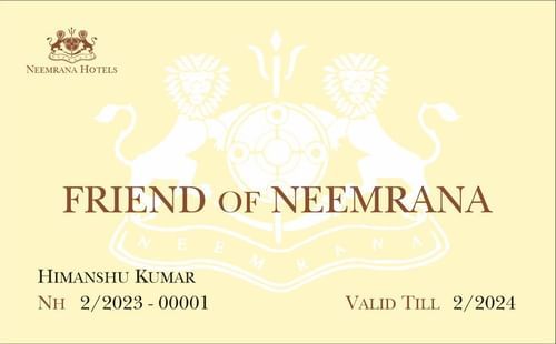 Friends of Neemrana Card