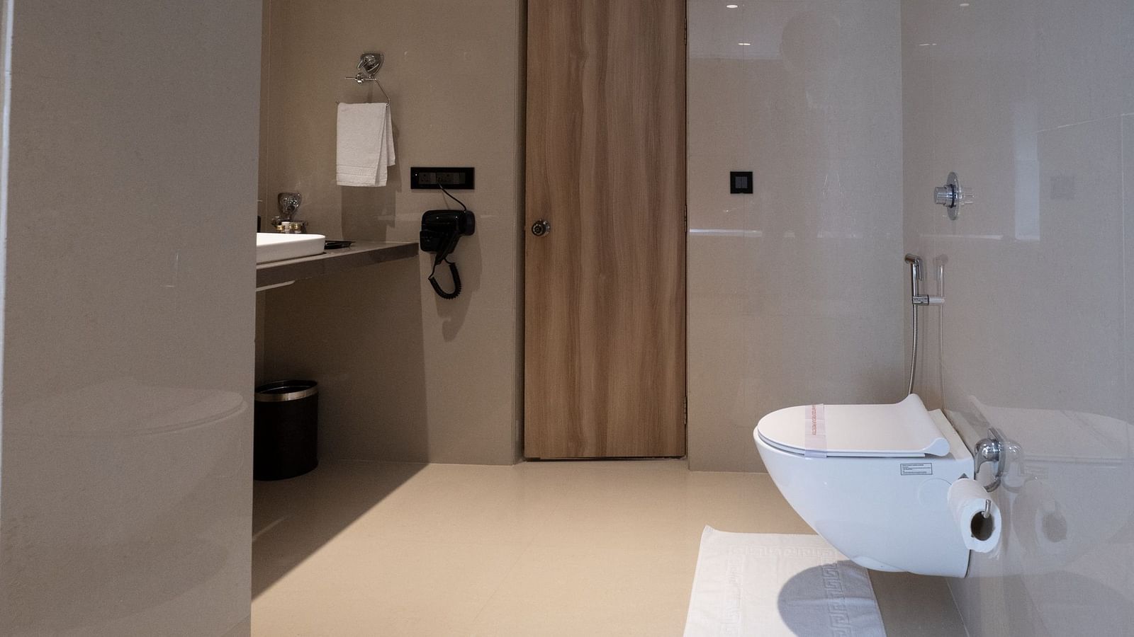sink area in view of the bathroom inside the suite - The Cindrella Hotel, Siliguri
