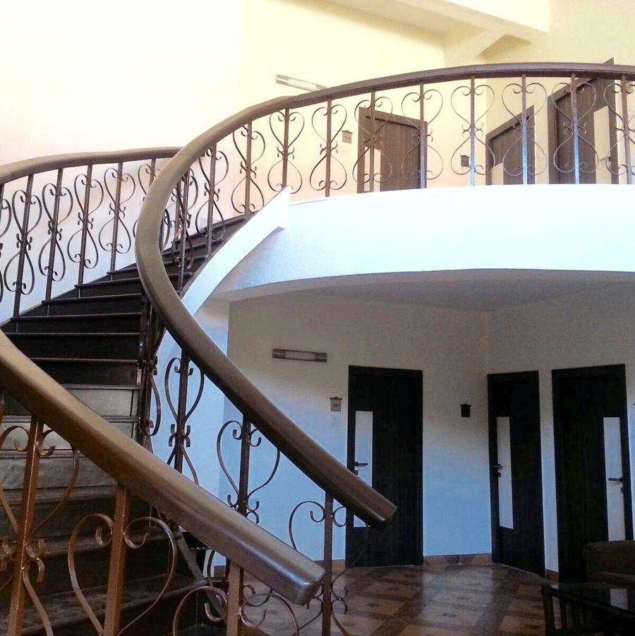 The inside lobby of the  bungalow, one of their accommodation options.