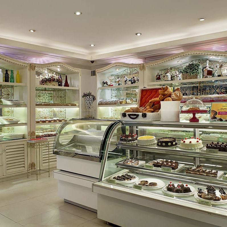 a confectionery shop showcasing fresh baked food and pastries - Mayfair Lagoon, Bhubaneswar