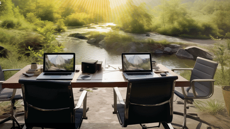 Promotional creative highlighting corporate meeting and conference offers at GReaT Trails properties set in scenic destinations