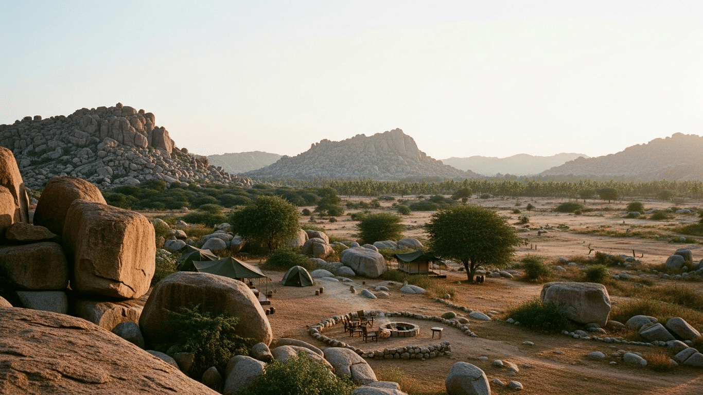 Beyond the ruins Hampi nature