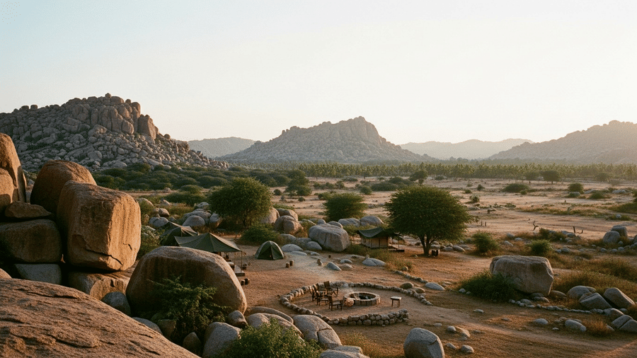 Beyond the ruins Hampi nature