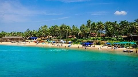 Beach with pristine blue waters 3