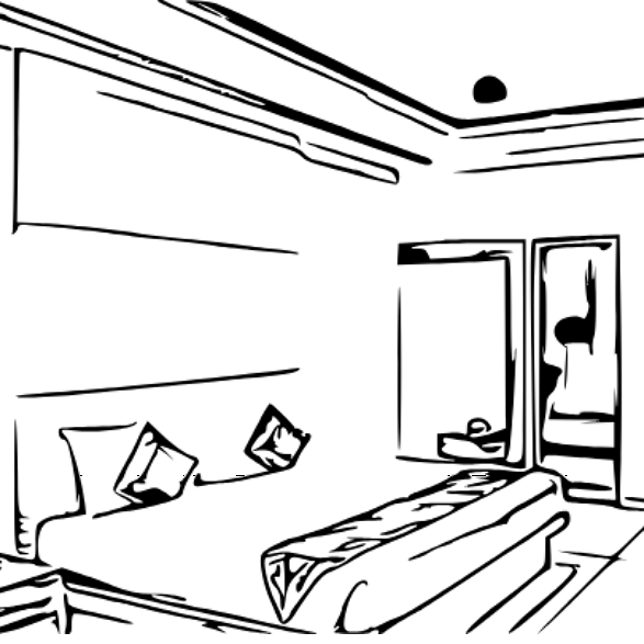 Line Art of TGI Apple Inn, Jaipur