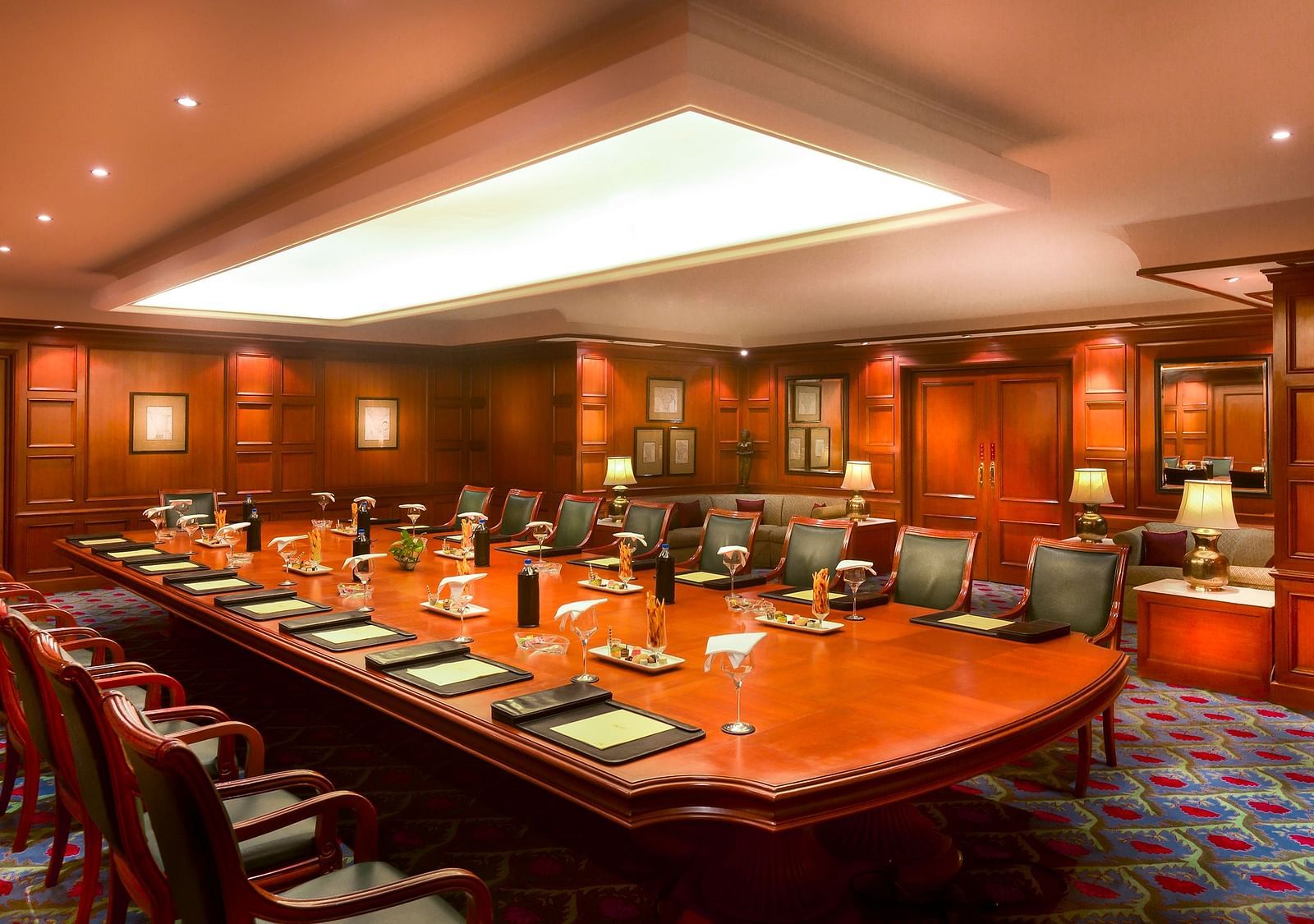 Board Room Orchid with chairs and table at Grand Chennai By GRT Hotels.