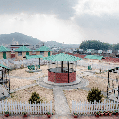 Woodstock Resort - party lawn in Shillong