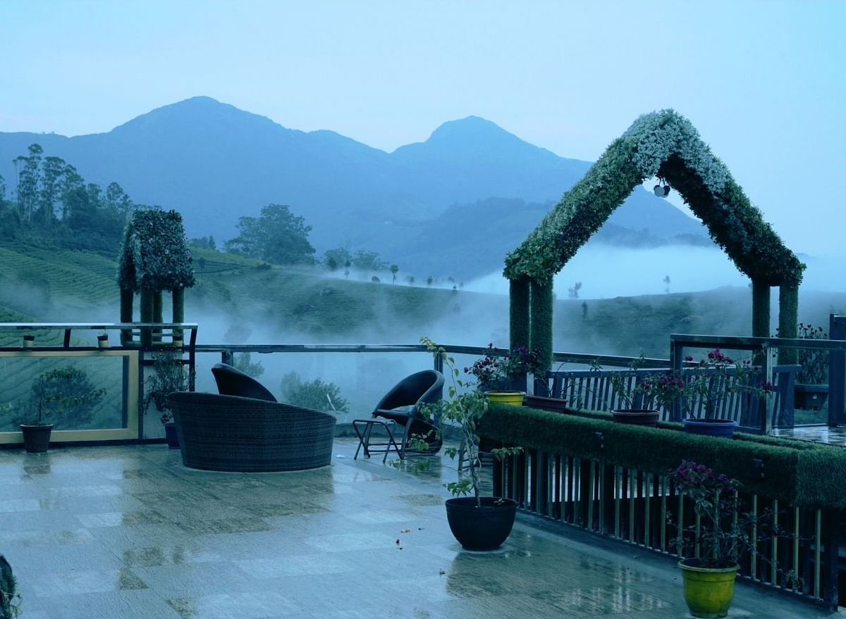 Foggy Facade of Parakkat Nature Hotel and Resorts, Munnar