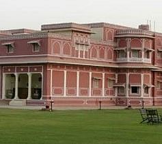 A facade of Lal Mahal Palace