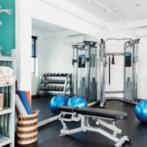 gym equipment at OTP hotel 0